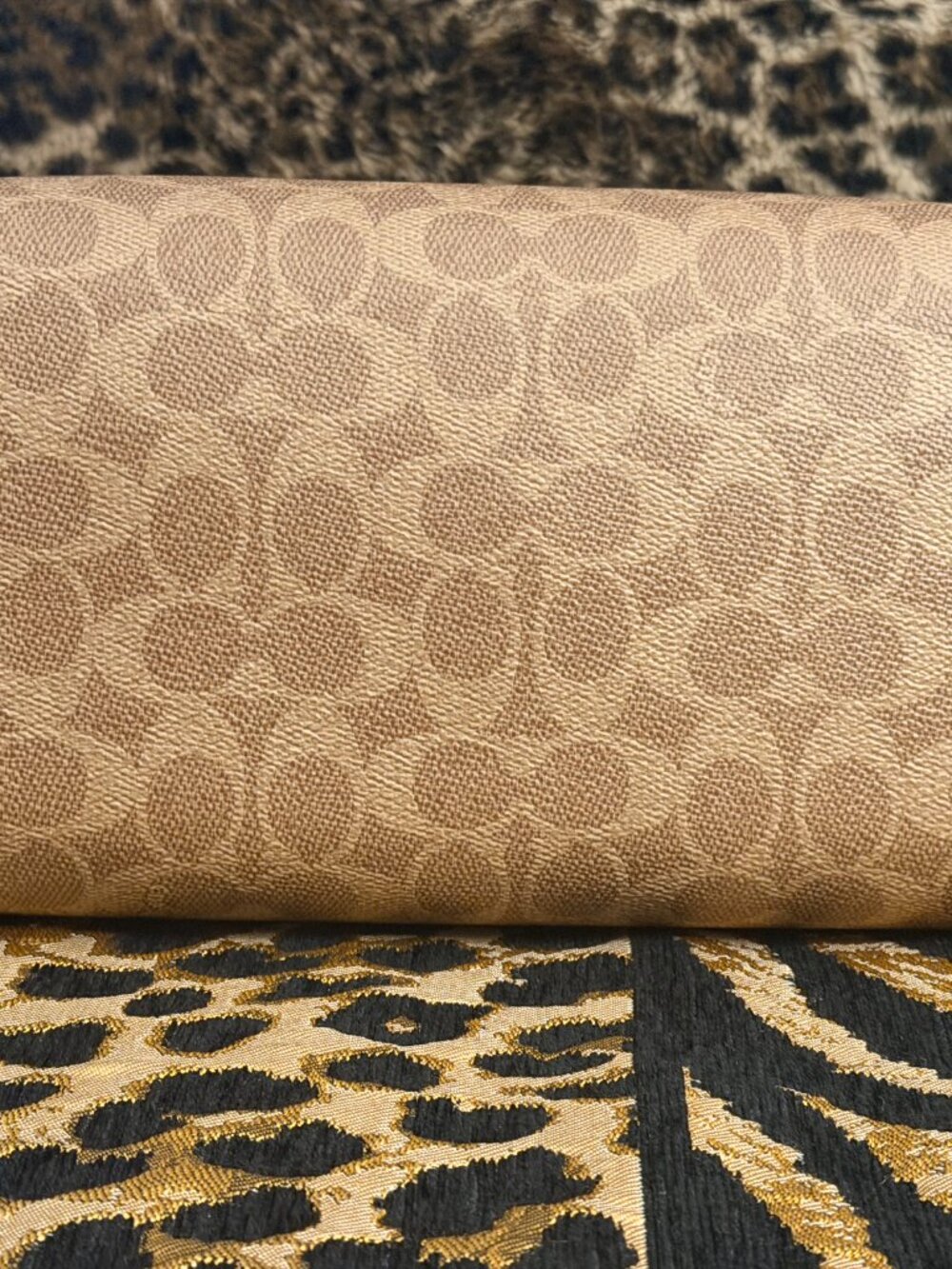 Coach 3 pc bundle Brown Signature Rowan, make up case, & wallet EXCELLENT - Picture 5 of 15